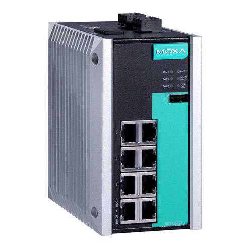 Switch Ethernet administrable Full Gigabit EDS-G508E Moxa