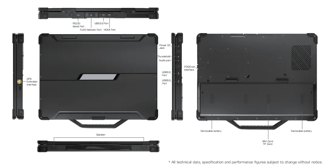 PC portable durci Emdoor EM-X33