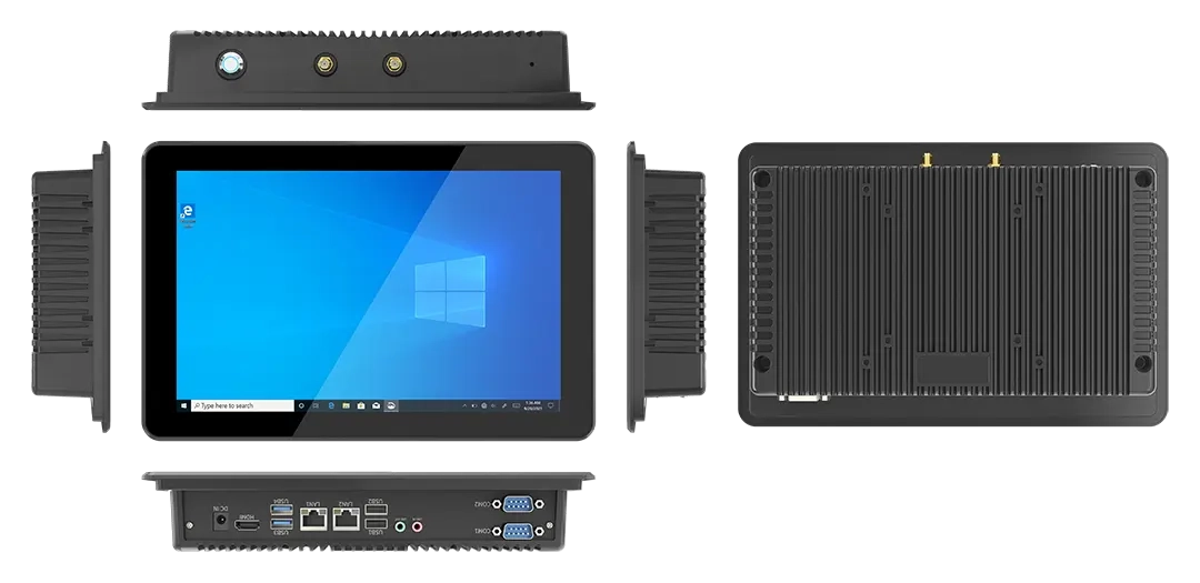 Toutes les faces du Panel PC 10" Emdoor EM-PPC10J 