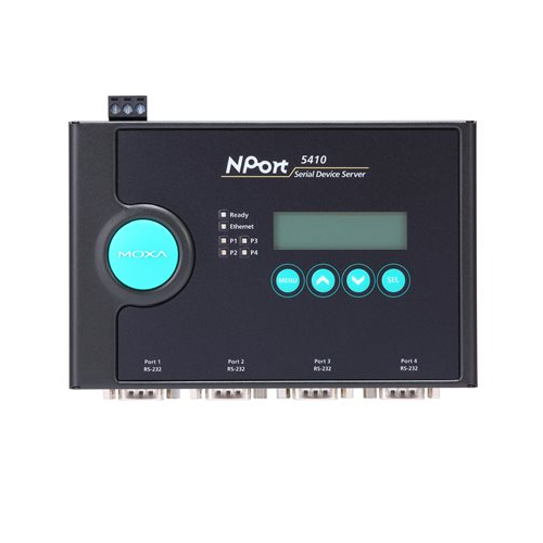 Moxa NPort 5410 – Convertisseur RS232 vers Ethernet (4 ports) :
